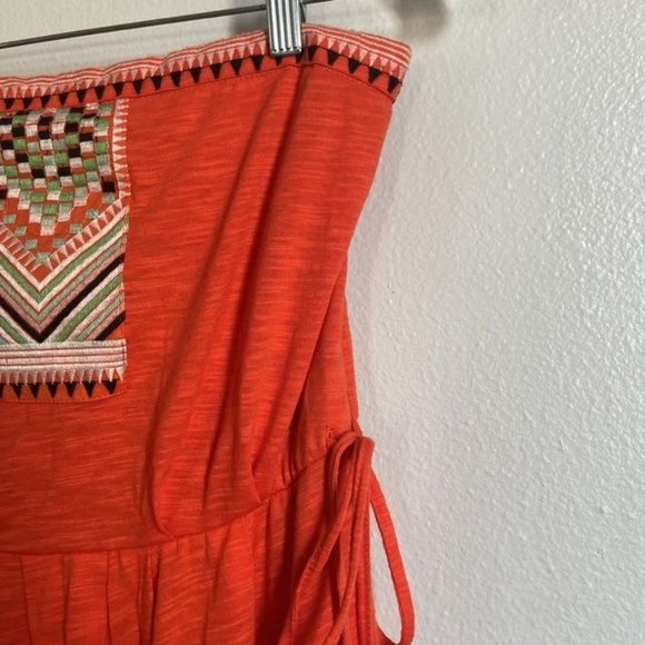 THML Strapless Aztec Embroidered Hi Lo Dress - Picture 5 of 13